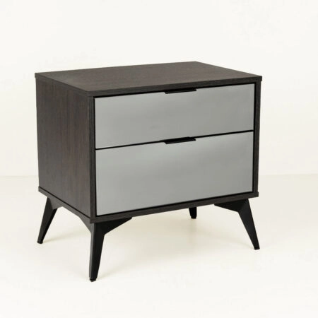 SPECCHIO ΚΟΜΟΔΙΝΟ 2ΣΥΡΤΑΡΙΑ ΜΑΥΡΟ OAK ΚΑΘΡΕΠΤΗΣ 58x39x55