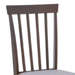 Καρέκλα Houston rubberwood σε καρυδί απόχρωση 40x49x94εκ