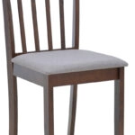 Καρέκλα Houston rubberwood σε καρυδί απόχρωση 40x49x94εκ