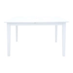 Tραπέζι επεκτεινόμενο Mabor  ξύλο σε λευκή απόχρωση 120-150x80x73,8εκ