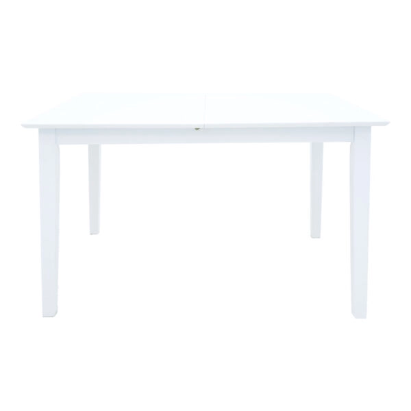 Tραπέζι επεκτεινόμενο Mabor  ξύλο σε λευκή απόχρωση 120-150x80x73,8εκ