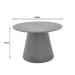 Τραπέζι σαλονιού Kayano  mdf σε φυσική απόχρωση Φ60x40εκ