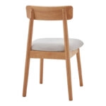 Καρέκλα Tullo  rubberwood σε φυσική απόχρωση 46x45x78εκ