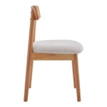 Καρέκλα Tullo  rubberwood σε φυσική απόχρωση 46x45x78εκ