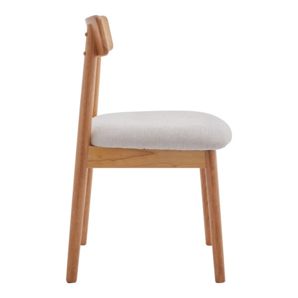 Καρέκλα Tullo  rubberwood σε φυσική απόχρωση 46x45x78εκ