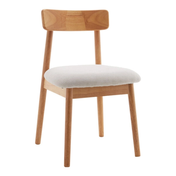 Καρέκλα Tullo  rubberwood σε φυσική απόχρωση 46x45x78εκ