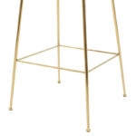 Σκαμπό μπαρ Ruth  μεταλλικό χρυσό gloss-βελούδο σάπιο μήλο