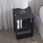 Κομοδίνο Passion  μελαμίνη σε ανθρακί απόχρωση 34x30x55εκ