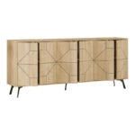 Μπουφές Bufel  σε φυσική απόχρωση 181x35x77.4εκ