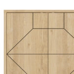 Μπουφές Bufel  σε φυσική απόχρωση 181x35x77.4εκ
