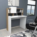 Γραφείο εργασίας Koogi  σε oak-λευκή απόχρωση 94x60x118εκ