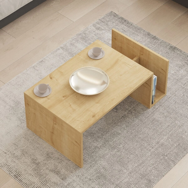 Τραπέζι σαλονιού Poko σε oak απόχρωση 86.8x50x32,4εκ