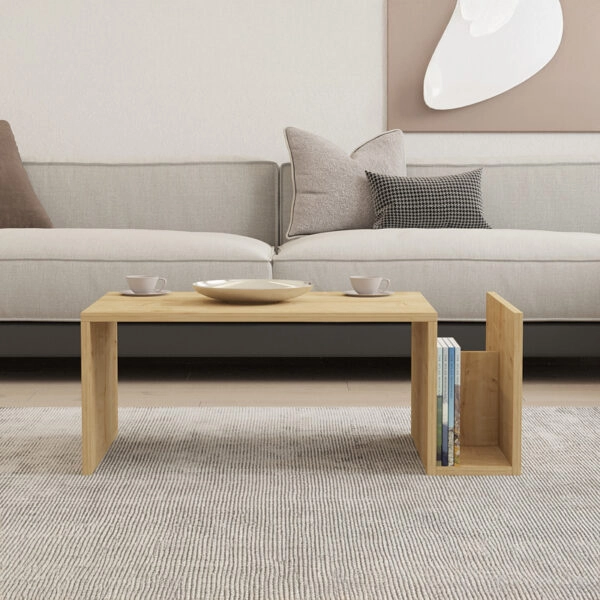 Τραπέζι σαλονιού Poko σε oak απόχρωση 86.8x50x32,4εκ