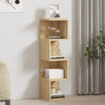 Ραφιέρα επιδαπέδια Pratel  σε oak απόχρωση 25x27x95εκ