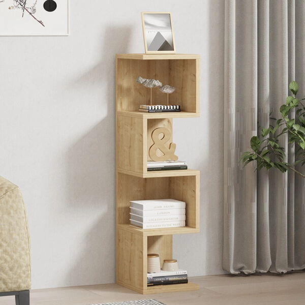 Ραφιέρα επιδαπέδια Pratel  σε oak απόχρωση 25x27x95εκ