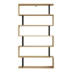 Βιβλιοθήκη Ziza  σε oak  απόχρωση 90x22x162.6εκ