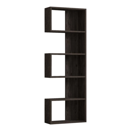 Βιβλιοθήκη Cascade  σε σκούρο καρυδί απόχρωση 51.8x22x150εκ