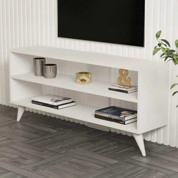 Σύνθετο σαλονιού Prestige  σε λευκή απόχρωση 120x29,6x50εκ