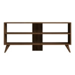 Έπιπλο τηλεόρασης Prestige  σε καρυδί απόχρωση 120x29,6x50εκ