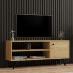 Έπιπλο τηλεόρασης Wison  σε oak απόχρωση 120x29x50εκ