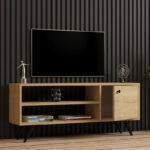 Έπιπλο τηλεόρασης Wison  σε oak απόχρωση 120x29x50εκ