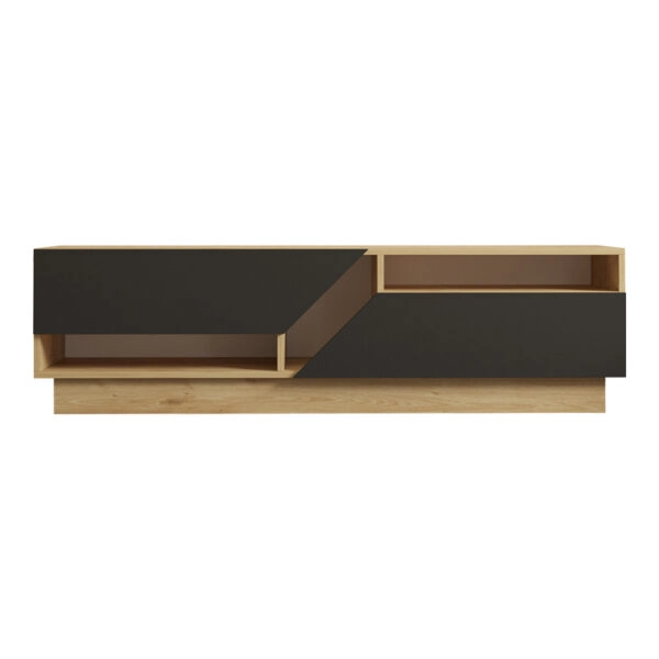 Έπιπλο τηλεόρασης Cogo  σε oak- ανθρακί απόχρωση 160x40x45εκ