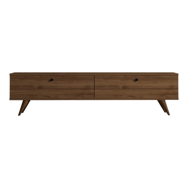 Έπιπλο τηλεόρασης Jate  σε καρυδί απόχρωση 160x25x40εκ