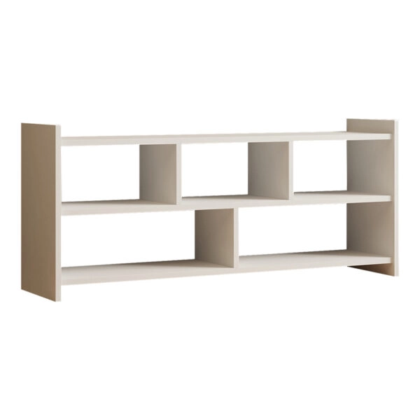 Έπιπλο τηλεόρασης Kapri  σε λευκή απόχρωση 120x28x55εκ