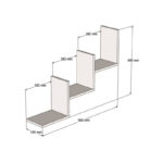 Ραφιέρα τοίχου Mauer σε ανθρακί απόχρωση 90x19,6x60εκ