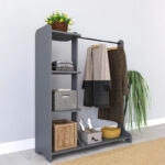 Έπιπλο εισόδου Renesme σε ανθρακί απόχρωση 106x45x128εκ