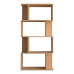 Βιβλιοθήκη Kadu  σε oak απόχρωση  72x22x147εκ