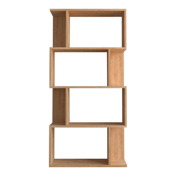 Βιβλιοθήκη Kadu  σε oak απόχρωση  72x22x147εκ