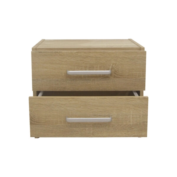 Κομοδίνο OLYMPUS  με 2 συρτάρια σε sonoma απόχρωση 47.5x40.5x40.5εκ