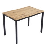 Τραπέζι Witte  MDF/Metal σε sonoma απόχρωση με μαύρο πόδι 110x70x76εκ
