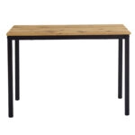 Τραπέζι Witte  MDF/Metal σε sonoma απόχρωση με μαύρο πόδι 110x70x76εκ