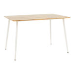 Τραπεζαρία Cuba-Caron  σετ 5τεμ sonoma-λευκό 120x80x75εκ