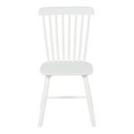 Καρέκλα Melia  rubberwood σε λευκή απόχρωση 45x51x87εκ