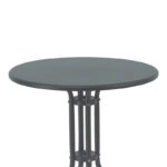 Τραπέζι Vergo ανθρακί μέταλλο Φ60x70εκ