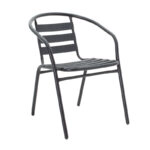 Τραπεζαρία Vergo-Tade 3τεμ μαύρο μέταλλο Φ60x70εκ