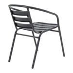 Τραπεζαρία Vergo-Tade 3τεμ μαύρο μέταλλο Φ60x70εκ