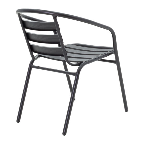 Τραπεζαρία Vergo-Tade 3τεμ μαύρο μέταλλο Φ60x70εκ