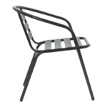 Τραπεζαρία Vergo-Tade 3τεμ μαύρο μέταλλο Φ60x70εκ