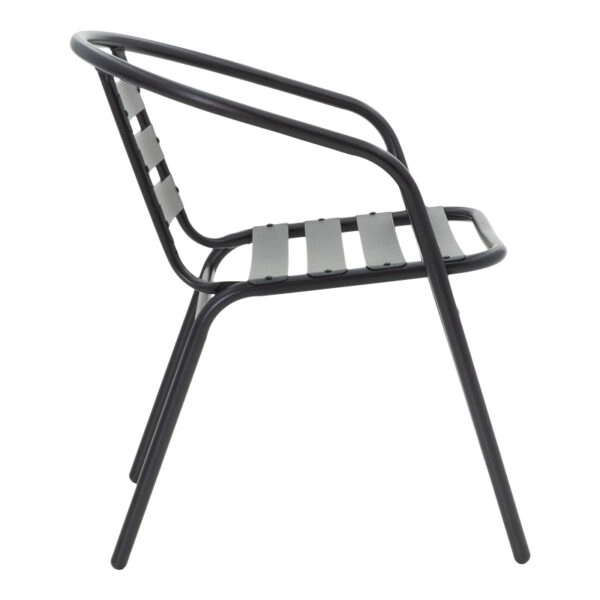 Τραπεζαρία Vergo-Tade 3τεμ μαύρο μέταλλο Φ60x70εκ