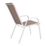 Τραπεζαρία Albero-Calan 3τεμ μέταλλο σε λευκή απόχρωση Φ60x70εκ