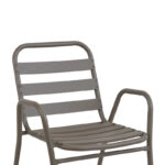 Τραπεζαρία Albero-Sussie  3τεμ μέταλλο σε σαμπανιζέ απόχρωση Φ60x70εκ