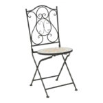 Τραπεζαρία Sellis  σετ 3τεμ μωσαικό-μέταλλο μαύρο