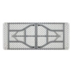 Τραπέζι catering Rodeo πτυσσόμενο-βαλίτσα λευκό 240x76x74εκ