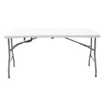 Τραπέζι catering Rodeo πτυσσόμενο-βαλίτσα λευκό 240x76x74εκ