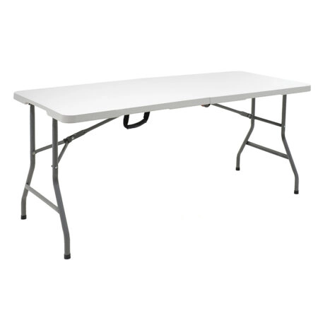Τραπέζι catering Rodeo  πτυσσόμενο-βαλίτσα λευκό 240x76x74εκ