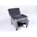 Πολυθρόνα Ανακλινόμενη ArteLibre ALNAIR Γκρι Βελούδο 78x85x104cm